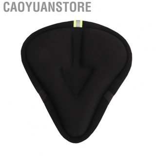 Caoyuanstore Bike Seat Cover  Ergonomic Widening Bicycle Seat Cushion Highlighting Warning Strip Extra Soft Non Slip Safe  for Cycling