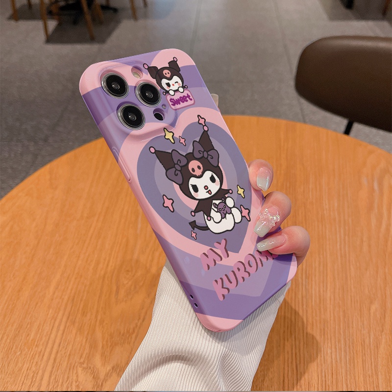 คุโรมิน่ารัก | เคสแข็ง เคลือบเงา สไตล์เกาหลี สําหรับ Huawei Nova Y90 10 9 8 7 7i 5T SE Y9 Prime Honor 70 Magic 5 4 P60 P50 P40 P30 P20 Mate 50 40 30 20 | Flk 033