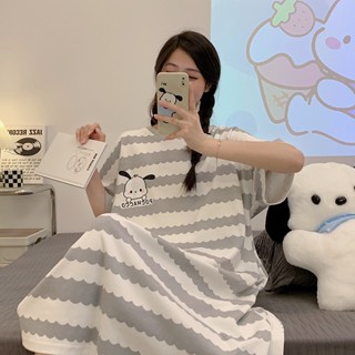 Summer new Pochacco loose casual pajamas women Summer cartoon sweet home service short-sleeved nightdress