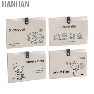 Hanhan Accordian File Folder  Expanding File Folder 8 Layers Snap Design Multipurpose Labeling  for Data Test Papers