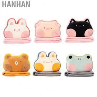 Hanhan Shape Pillow  Stuffed  Toy Pillow Flannel Multifunctional PP Cotton Filling  for Sofa Decoration