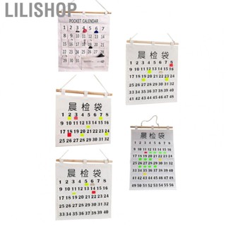 Lilishop Pocket Chart Organizer  Calendar Pocket Chart Small Items Storage Portable Beautiful  for Home Bedroom