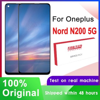 ของแท้ หน้าจอสัมผัสดิจิทัล 6.49 นิ้ว IPS LCD สําหรับ OnePlus Nord N200 5G DE2118 DE2117 Model 1080x2400 Pixel