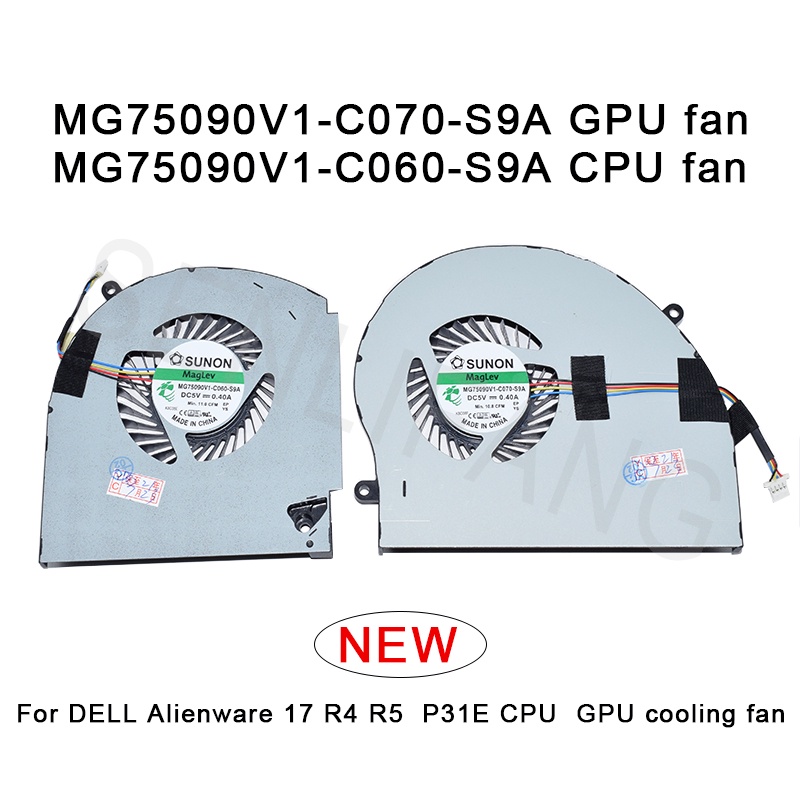 พัดลมระบายความร้อน CPU GPU ใหม่ล่าสุด MG750901V1-C070-S9A พัดลม GPU MG75090V1-C060-S9A พัดลม CPU สํา