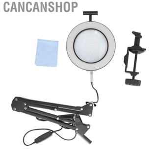 Cancanshop 5X Soldering Magnifying Glass With Light 　Black Housing Magnifying Glass 12W