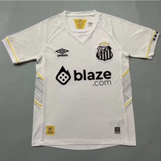 เสื้อกีฬาแขนสั้น ลายทีมชาติฟุตบอล Santos 23-24 S-XXXXL ชุดเหย้า แห้งเร็ว สําหรับผู้ชาย AAA