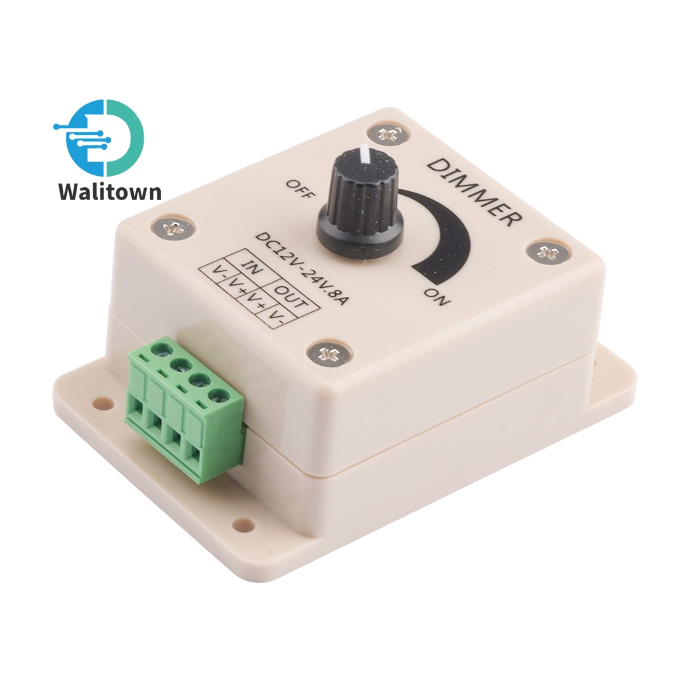 Dc12-24v 8A Dimmer LED Light Strip Controller Knob Dimmer Strip Light Dimmer