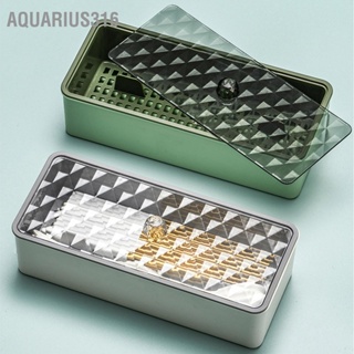 Aquarius316 Draining ตะเกียบภาชนะกันฝุ่น Multilayers กล่องเก็บภาชนะสำหรับห้องครัว