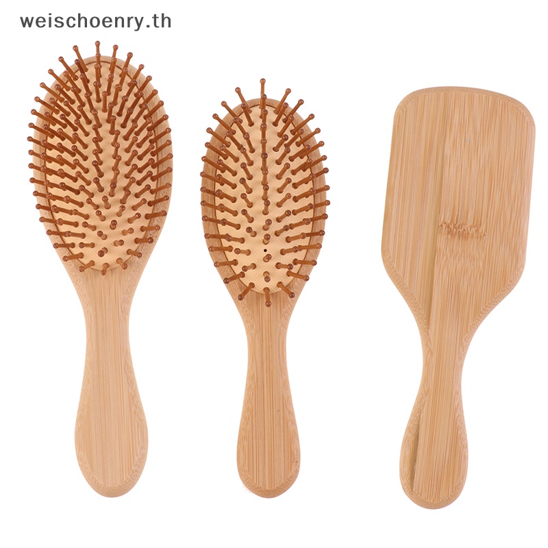 Hair Tools 42 บาท Ww หวีแปรงไม้ไผ่ ป้องกันไฟฟ้าสถิตย์ สําหรับผู้หญิง 1 ชิ้น Beauty