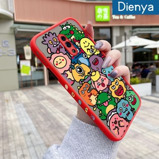 เคสโทรศัพท์มือถือ ซิลิโคนนิ่ม ขอบสี่เหลี่ยม กันกระแทก ลายการ์ตูนมอนสเตอร์ สีโปร่งใส สําหรับ OPPO Reno Z Reno