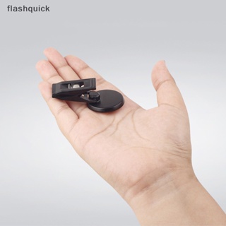 Flashquick 1 คู่ ภายในรถ คลิปติดหน้าต่าง สีดํา ดูด คลิป พลาสติก ที่ถอดออกได้ สําหรับม่านบังแดด ผ้าม่าน ตั๋ว ดี