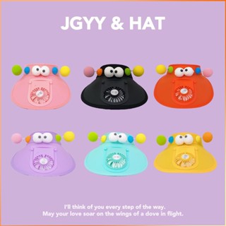 3d Pilom Fan Hat เด็กชายและเด็กหญิง Summer Outing Sun Hat Cartoon Empty Top Hat Breathable -FE