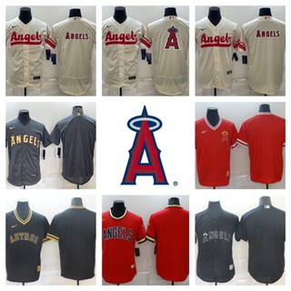 MLB Los Angeles Angels เสื้อยืดเบสบอลบุรุษ 02