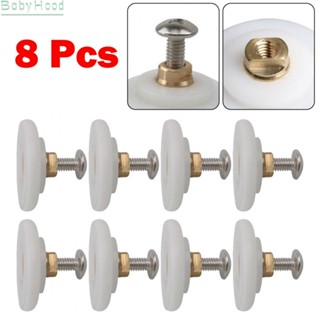 【Big Discounts】Bathroom Pulley Wheel Accessories 8pcs Bathroom Hanging Wheel Roller Arc#BBHOOD