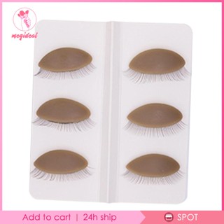 [MEGIDEAL] 6 ชิ้น เปลี่ยน เปลือกตา การสอน เปลือกตา ที่ถอดออกได้ ขนตา ฝึกฝน เปลือกตา