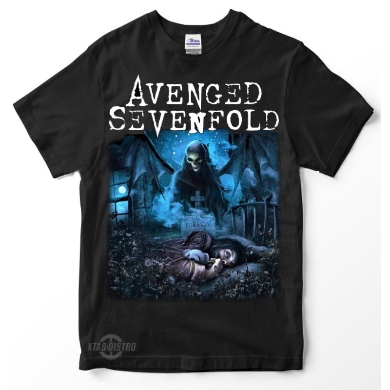 Avenged SEVENFOLD LOGO HAIL Premium Tshirt a7x Av7X โลหะ rock Underwater band เสื้อยืด top tee
