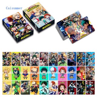 Caisummer โปสการ์ดกระดาษ ลายการ์ตูนอนิเมะ My Hero Academia Lomo สไตล์ญี่ปุ่น สําหรับแฟนคลับ เก็บสะสม 30 ชิ้น ต่อกล่อง