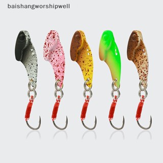 Bath Weiwu Xiaowan เหยื่อตกปลาโลหะ ลายทางสีขาว 2.7 กรัม 26 มม.