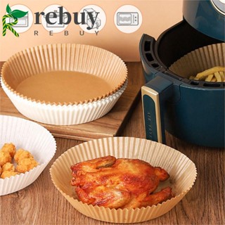 REBUY 25//30/50/100pcs Air Fryer Paper Non-Stick Kitchen Accessories Baking Mats Disposable Oil Proof Pastry Tools Steamer Round Baking Accessories Baking Paper