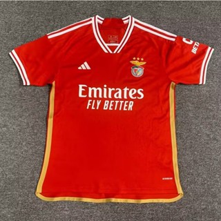 เสื้อกีฬาแขนสั้น ลายทีมชาติฟุตบอล Benfica ทีมเหย้า เบอร์ 23-24 ไซซ์ S-XXL แห้งเร็ว สําหรับผู้ชาย AAA