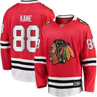 เสื้อกีฬาแขนยาว ลาย HQ1 NHL Chicago Blackhawks Home Jersey Kane Hockey พลัสไซซ์ QH1