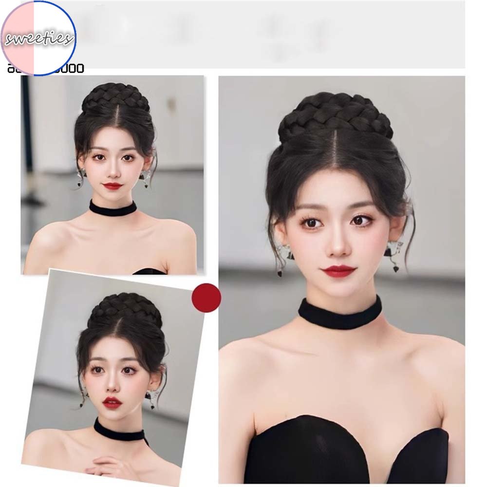 3 โมเดล เจ้าสาว สังเคราะห์ ผมซาลาเปา ต่อผม Chignon โดนัท ลูกกลิ้ง วิกผม กรงเล็บ คลิป ในแฮร์พีซ สําหรับผู้หญิง