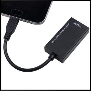 Zevaret อะแดปเตอร์แปลงสายเคเบิล Micro USB เป็น HDMI HD