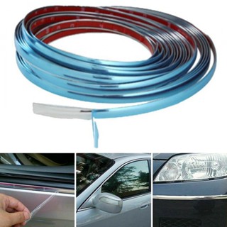 แถบพลาสติก PVC แบบนิ่ม สีเงิน สําหรับตกแต่งขอบประตู หน้าต่างรถยนต์