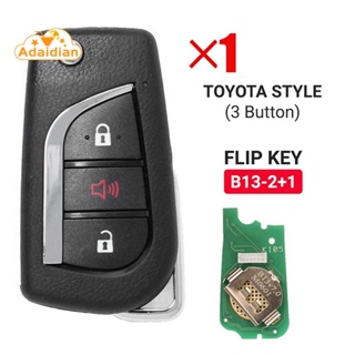 Keydiy B13-2+1 KD รีโมตกุญแจรถยนต์ 3 ปุ่ม สําหรับโปรแกรมเมอร์ Toyota Style KD900 KD-X2 KD MINI URG200