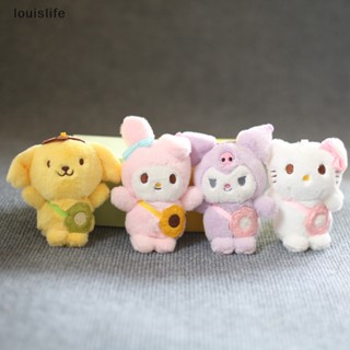 Leth พวงกุญแจ จี้ตุ๊กตา Hello Kitty Kuromi Melody Pompom Purin น่ารัก ขนาด 12 ซม. 1 ชิ้น