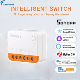 Smart Sonoff Mini R4 Extreme Zigbee3.0 ควบคุมเสียงผ่าน Alexa Google Home (ไม่มีสาย)