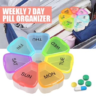 1pc Large Pill Organizer Weekly 7 Day Pill Organizer Travel Pill Box Pill Case