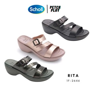 (1F-2646) Scholl รองเท้าสกอลล์ผู้หญิง ของแท้!! รุ่น Rita 1F-2646 เทคโนโลยี ไบโอปรินท์ (Bioprint) นวัตกรรมที่ออกแบบให้...