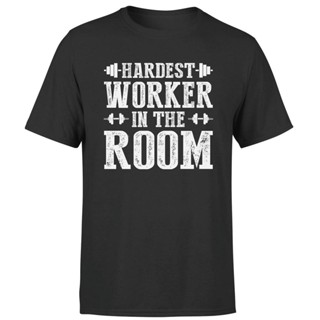 ขายดี เสื้อยืดลําลอง แขนสั้น พิมพ์ลาย Hardest Worker In The Room สําหรับผู้ชาย GNmcoo96DKgkcf27