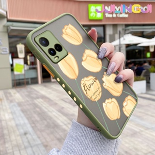 เคสโทรศัพท์ ซิลิโคนนิ่ม ใส กันกระแทก ลายดอกไม้สีเหลือง แฟชั่น สําหรับ VIVO Y21 2021 Y21G Y33s Y21s Y21e Y21a Y21t T1x 4G