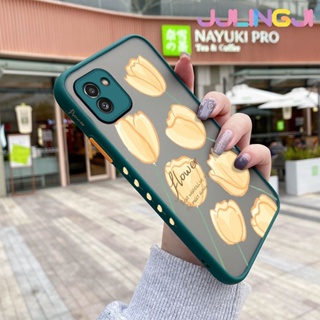 เคสโทรศัพท์ ซิลิโคนนิ่ม ใส กันกระแทก ลายดอกไม้สีเหลือง แฟชั่น สําหรับ Samsung A03 Core A04 A04E A04s M04 F04 A14 5G