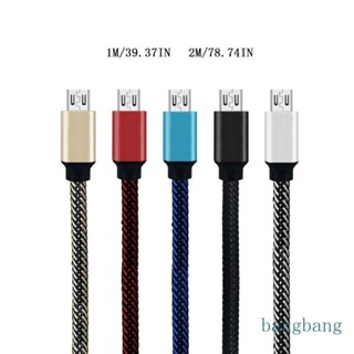 Bang 3A สายชาร์จเคเบิล Micro USB แบบถัก ชาร์จเร็ว สําหรับ S7 S6