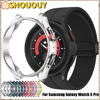 SHOUOUY เคสป้องกันแฟชั่น ป้องกันรอยขีดข่วน กันกระแทก สําหรับ Samsung Galaxy Watch 5 Pro 45 มม.