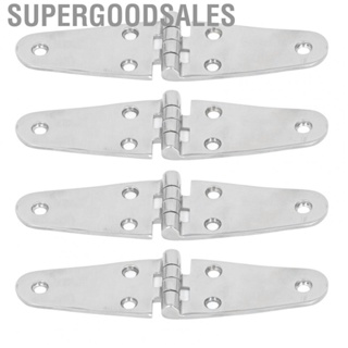 Supergoodsales 4Pcs Door Hinges 316 Stainless Steel Marine Grade for Boat Cabinet RVs 6 Holes Hardware 144x38mm