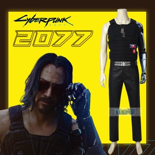 Manles Cyberpunk 2077 cos Johnny Silverhand ชุดคอสเพลย์ ครบชุด สําหรับผู้ชาย