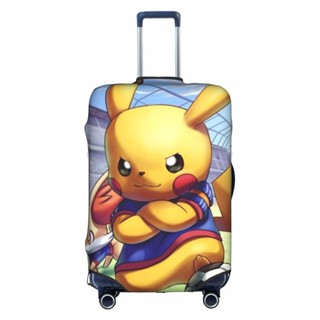 ผ้าคลุมกระเป๋าเดินทาง ลาย Pokemon Pikachu ขนาด 18-32 นิ้ว