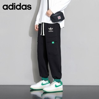 Adidas ของแท้ 100% กางเกงคาร์โก้ลําลอง ผ้าถัก ระบายอากาศ ทรงสลิมฟิต แฟชั่นคลาสสิก สําหรับผู้ชาย