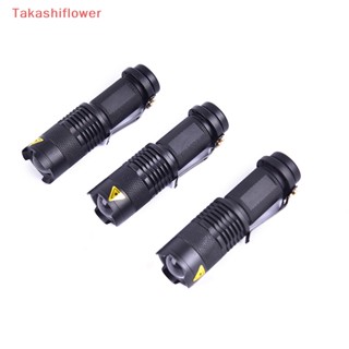 (Takashiflower) ไฟฉาย LED สีแดง สีเขียว สีฟ้า สําหรับตั้งแคมป์