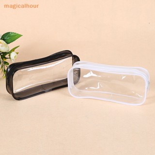 Magicalhour^^ กระเป๋าดินสอ Pvc ใส แบบนิ่ม สําหรับนักเรียน