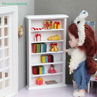 [Beautyupyang] ชั้นวางหนังสือ เฟอร์นิเจอร์ ขนาดเล็ก สําหรับตกแต่งบ้านตุ๊กตา 1:12