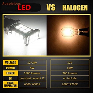 [มงคล] หลอดไฟถอยหลังรถยนต์ LED T15 W16W 24 SMD 3030 921 912 สีขาว 2 ชิ้น