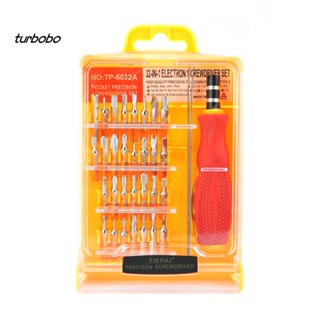 Turbobo 32 In 1 ชุดเครื่องมือไขควงท็อกซ์ แม่นยํา สําหรับซ่อมแซมโทรศัพท์มือถือ แล็ปท็อป แบบพกพา