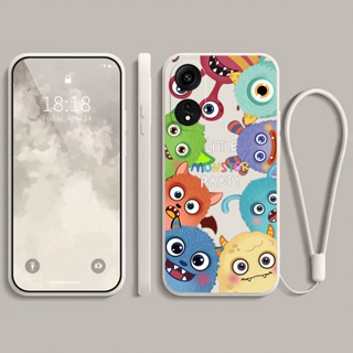 เคส  oppo RENO 8T 4G 5G เคสโทรศัพท์มือถือนิ่ม ป้องกันกล้อง ลายมอนสเตอร์น่ารัก สําหรับ