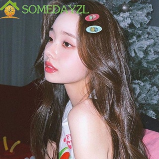 SOMEDAYZL กิ๊บติดผม รูปหัวใจ ประดับเพทาย พลอยเทียม สไตล์เรโทร สําหรับผู้หญิง Y2k