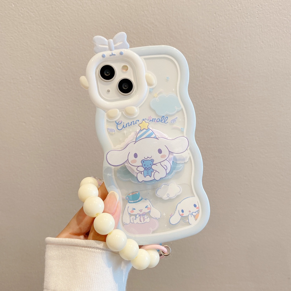 เคสมือถือ เคส Cinnamon พร้อมโซ่ยึดโทรศัพท์เข้ากันได้กับ iPhone 11 12 13 14 Pro max 14 plus 7 8 plus